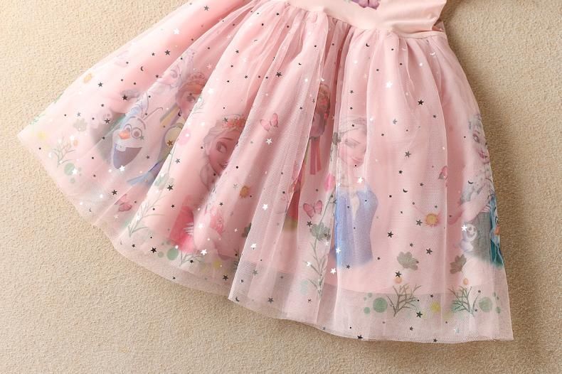 Vestido Infantil Frozen com Tule