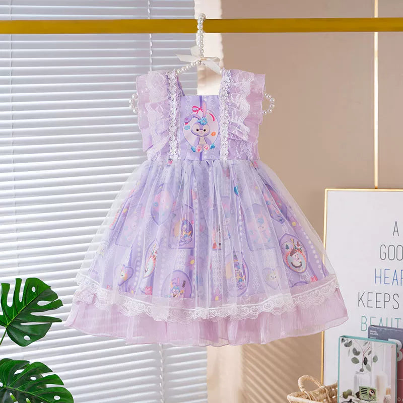 Vestido Infantil Rendado Coelhinho