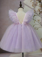 Vestido Infantil de Festa Floral Flamingo