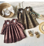 Vestido Infantil Gola Corações