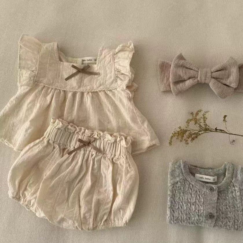 Conjunto Infantil Feminino Verão Lacinho