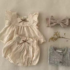 Conjunto Infantil Feminino Verão Lacinho