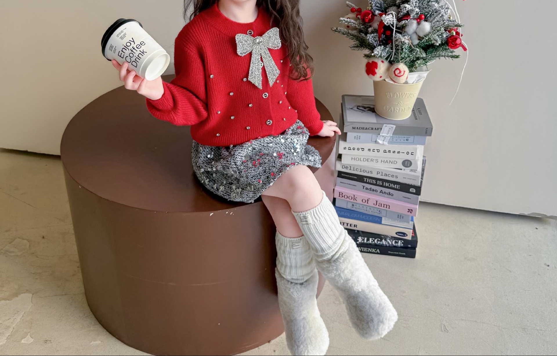 Conjunto Infantil Brilhante Lacinho