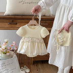 Body Infantil Feminino Florzinhas e Tule