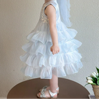 Vestido Infantil Tule Brilhante