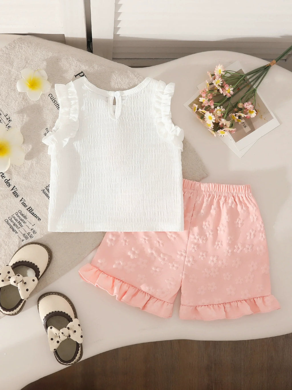 Conjunto Infantil Verão Flores