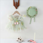 Vestido Infantil Floral Tulipa
