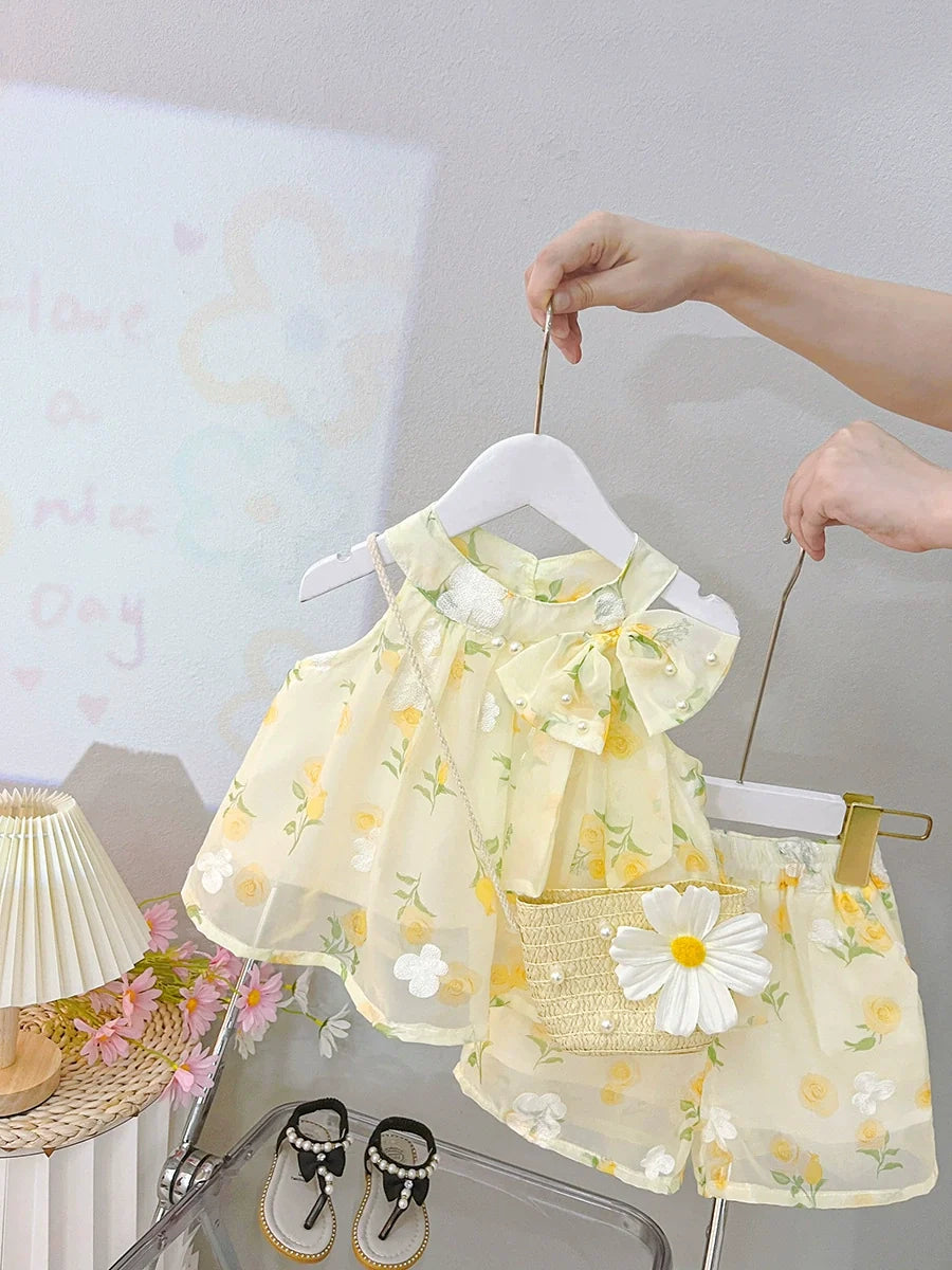 Conjunto Infantil Feminino Floral