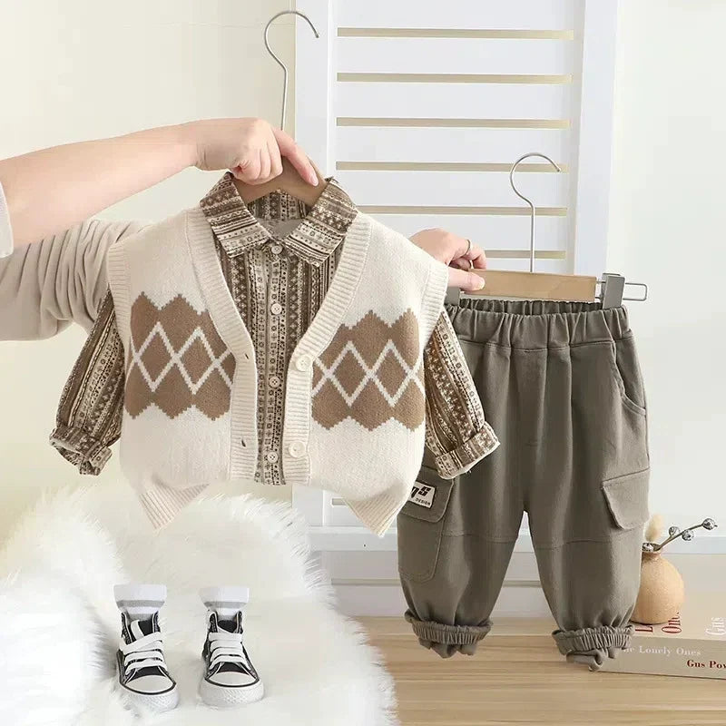Conjunto Infantil Masculino Inverno 3 Peças