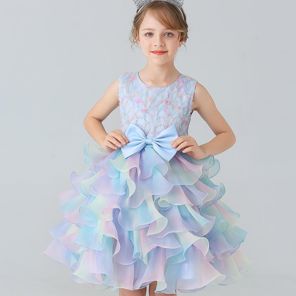 Vestido Infantil Camadas Colors