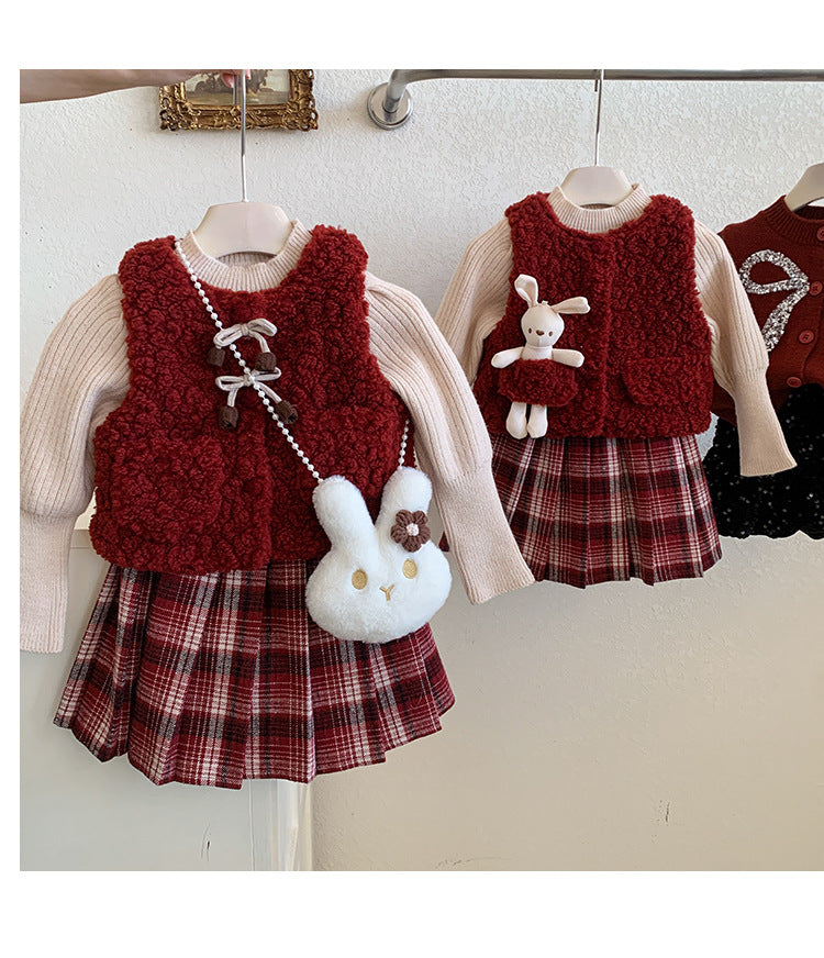 Conjunto Infantil Feminino 3 Peças Inverno