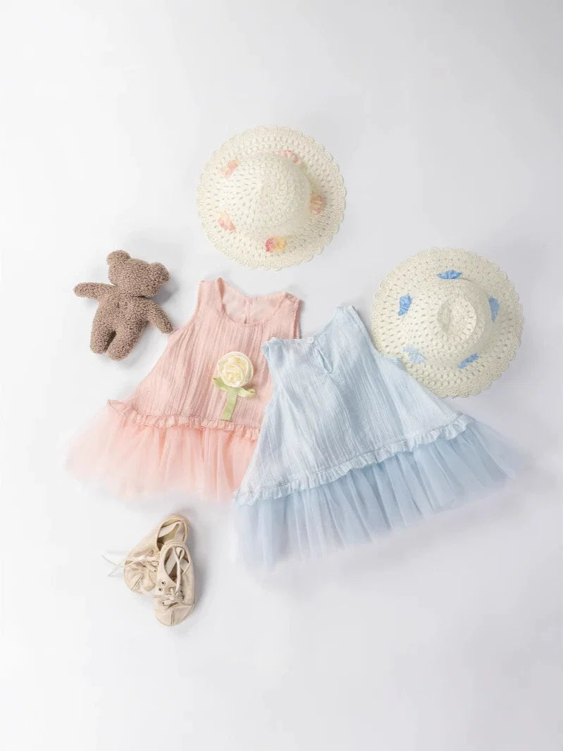 Vestido Infantil Florzinha com Chapéu