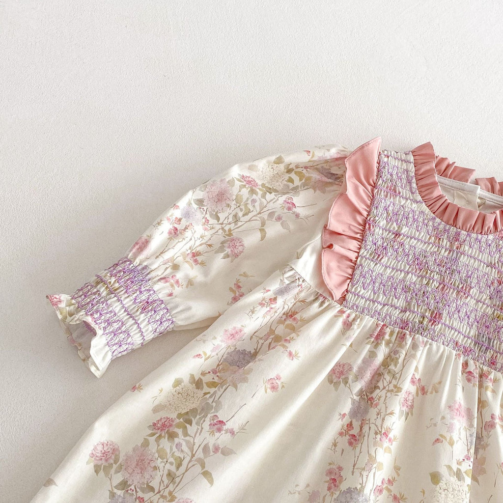 Vestido Infantil Babadinho Flores