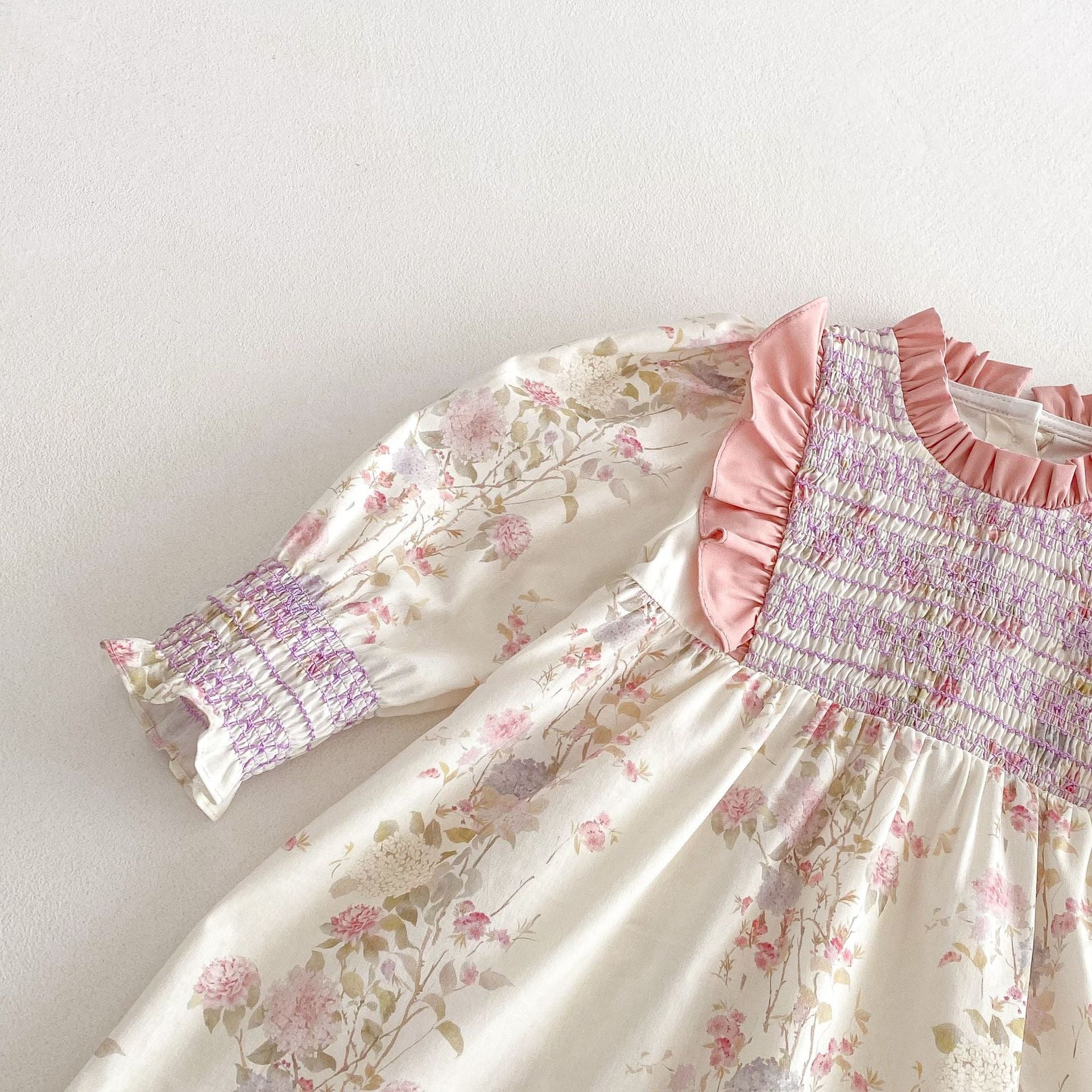 Vestido Infantil Rosa Florzinhas