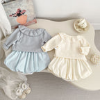 Conjunto Infantil Feminino Casaquinho + Vestido Balone