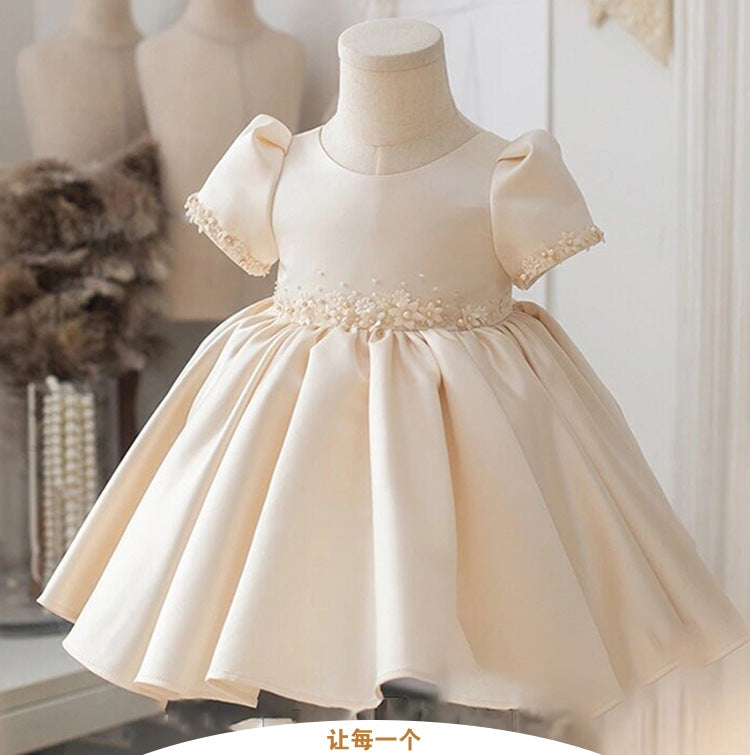 Vestido de Festa Infantil com Flores