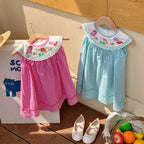 Vestido Infantil Xadrez Sereia