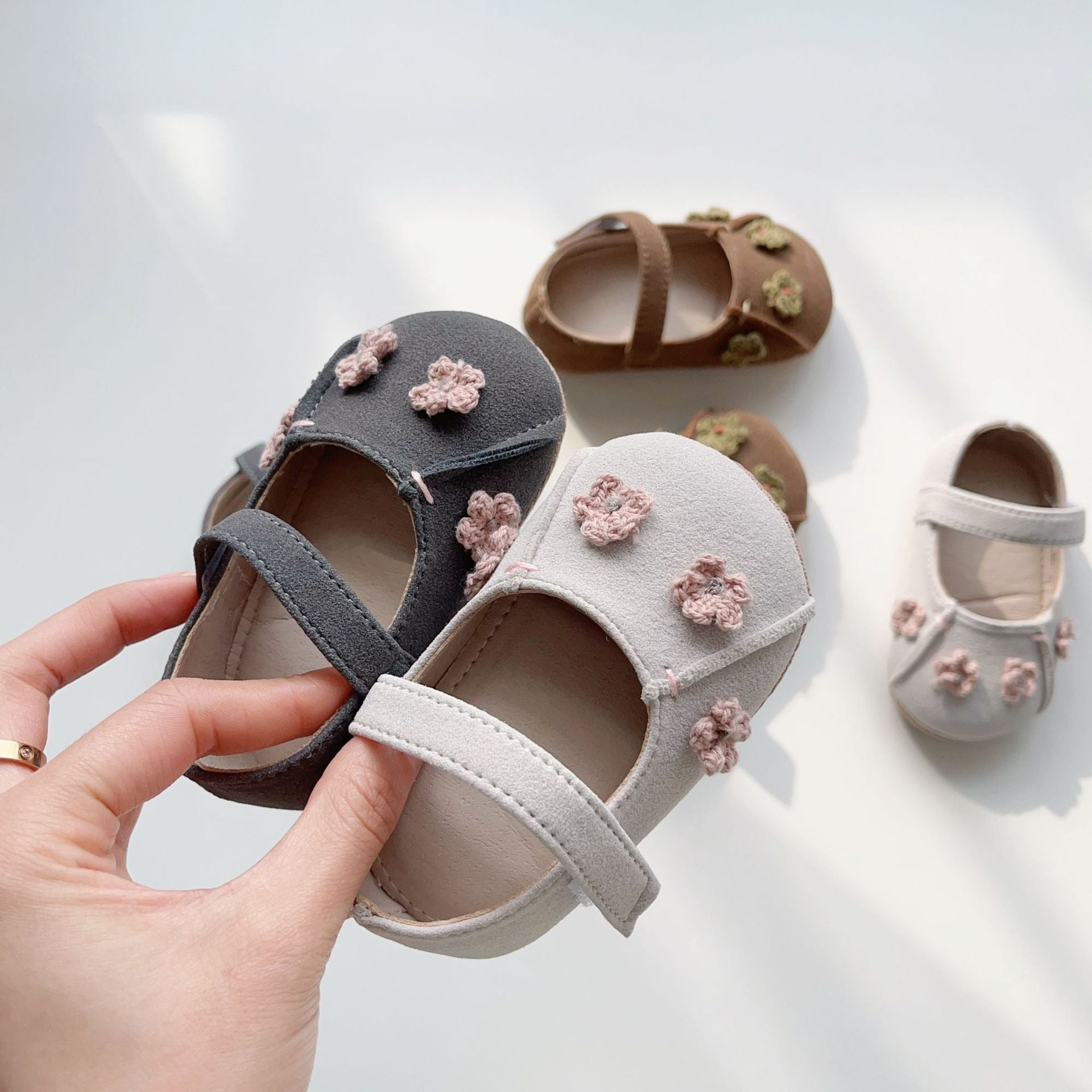 Sapato Infantil Feminino Florzinhas