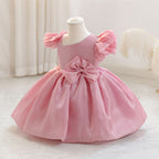 Vestido Infantil De Festa com Lacinho