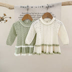 Vestido Infantil de Tricô Babadinho