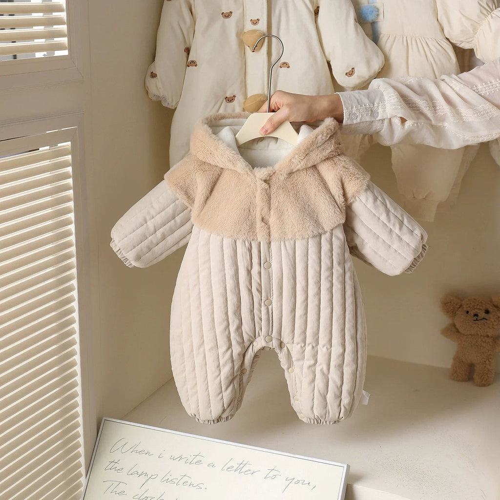 Macacão Infantil de Inverno Ursinho Orelhinhas