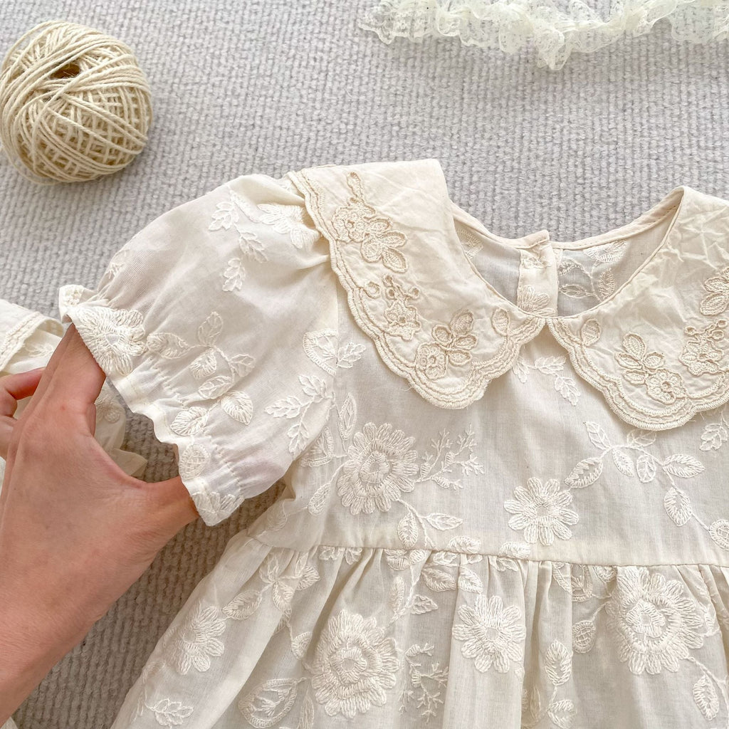 Vestido/ Body Infantil Renda Floral