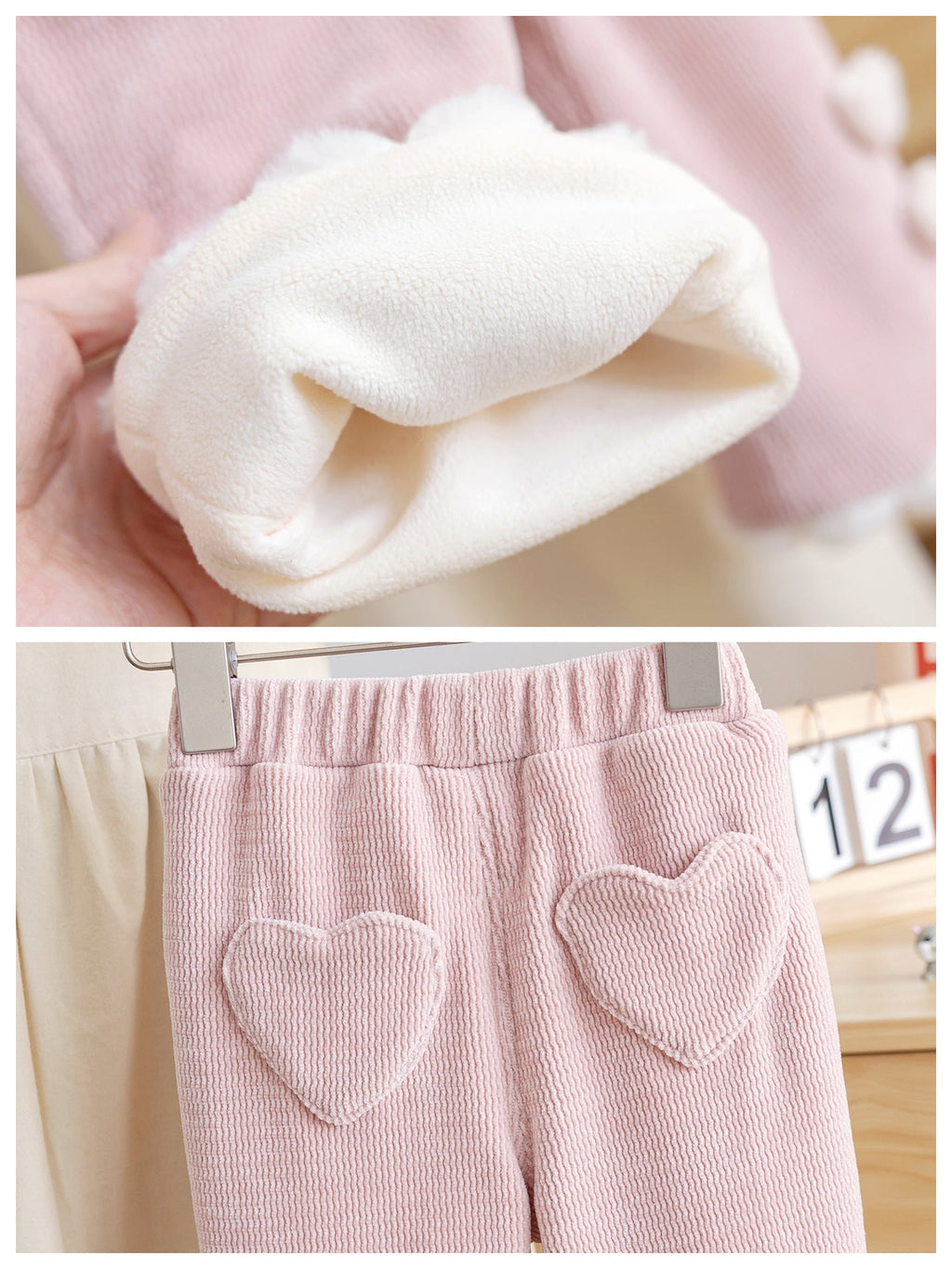 Calça Infantil Inverno Coraçãozinho