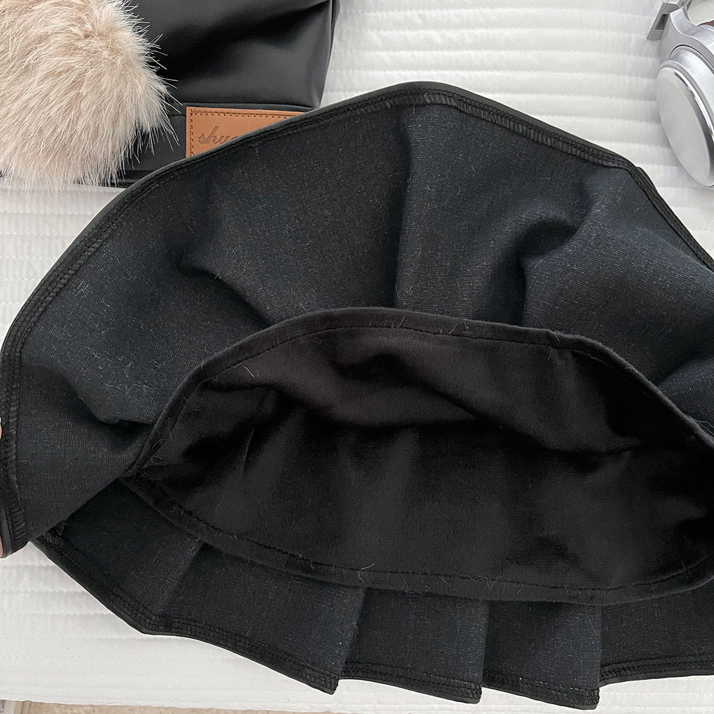 Conjunto Infantil Feminino Preto Pelinhos