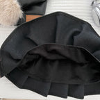 Conjunto Infantil Feminino Preto Pelinhos