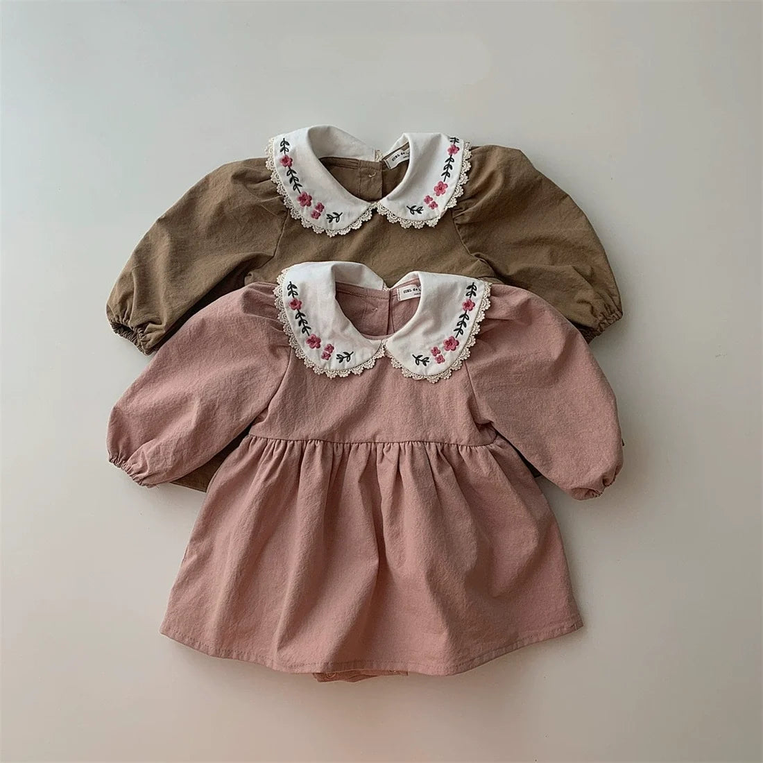 Vestido Infantil Gola Florzinhas