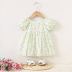 Vestido Infantil Florzinhas e Laço