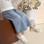 Calça Infantil Jeans Lacinhos