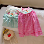 Vestido Infantil Xadrez Sereia