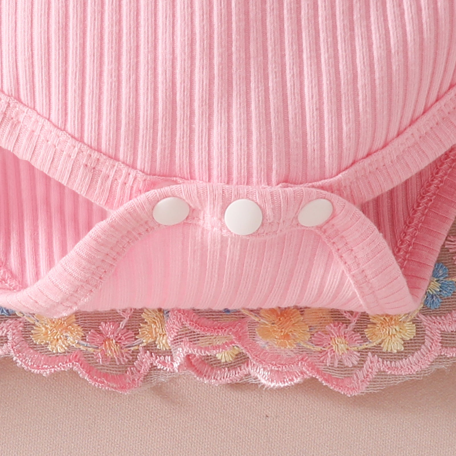 Body Infantil Feminino Floral Lacinho