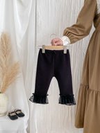 Calça Infantil Feminina Quentinha Barrinha de Tule
