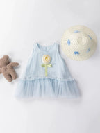 Vestido Infantil Florzinha com Chapéu