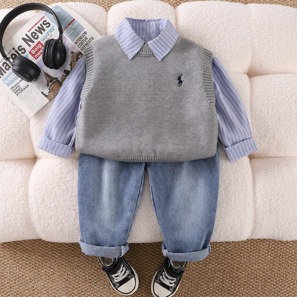 Conjunto Infantil 3 Peças Polo