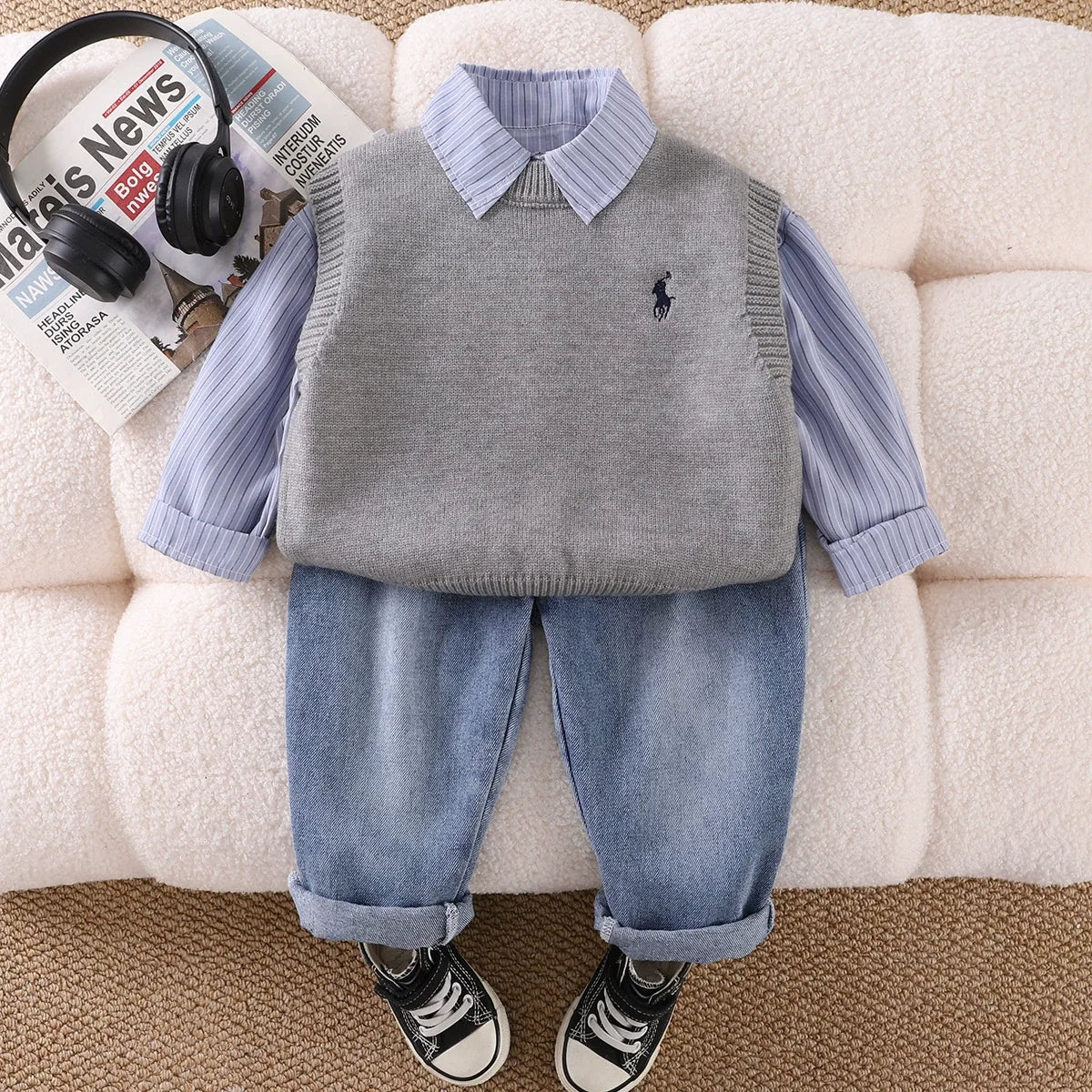 Conjunto Infantil 3 Peças Polo