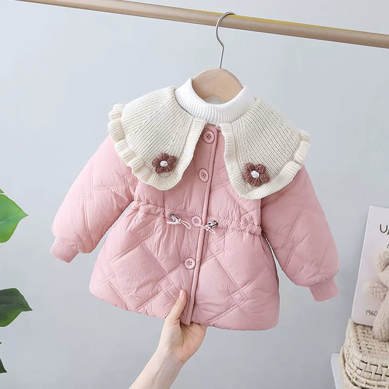 Casaco Infantil Acolchoado Florzinha