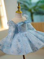Vestido Infantil Azul Princesa