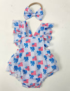 Body Infantil Verão Lacinhos