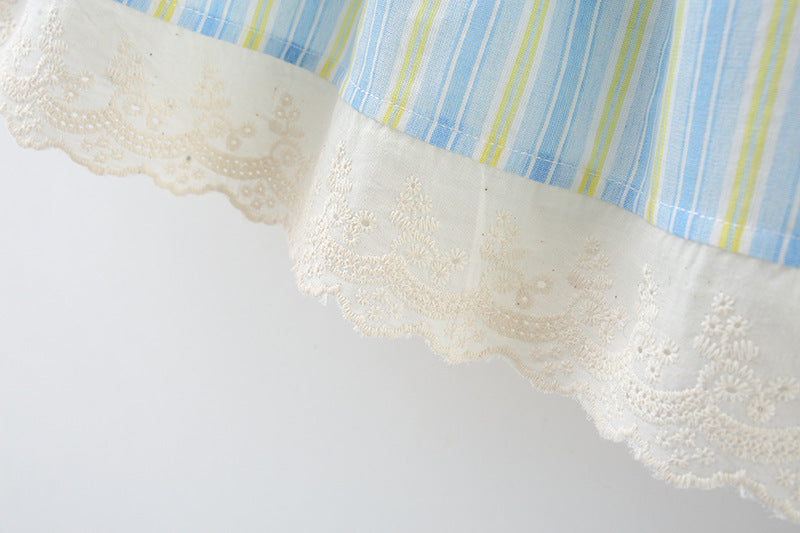 Vestido Infantil Lístras Lacinhos + Chapéu