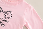 Conjunto Infantil 3 Peças Jeans Lacinhos
