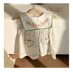 Vestido Infantil Bordado Patinhos Florzinhas