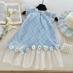 Vestido Infantil Margaridas Barra Lese