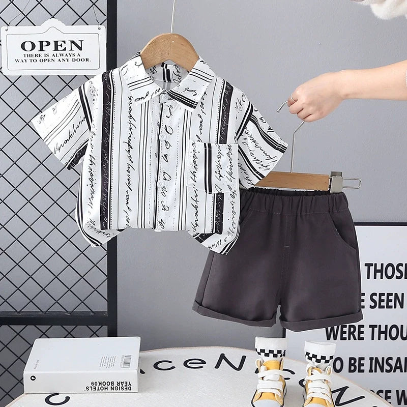 Conjunto Infantil Masculino Lístras Bolsinho