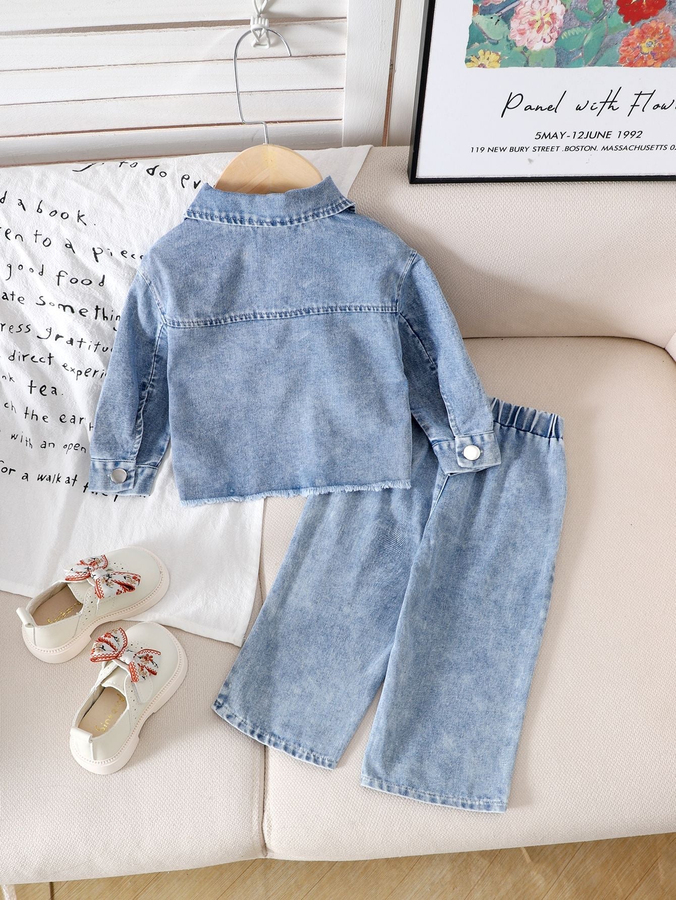 Conjunto Infantil Jeans Lacinhos