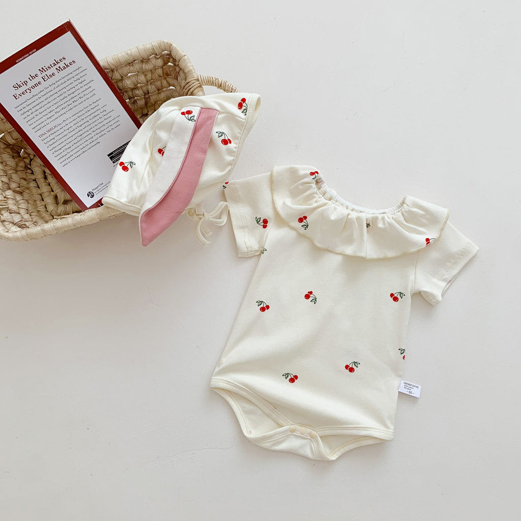 Body Infantil Feminino Cerejinhas