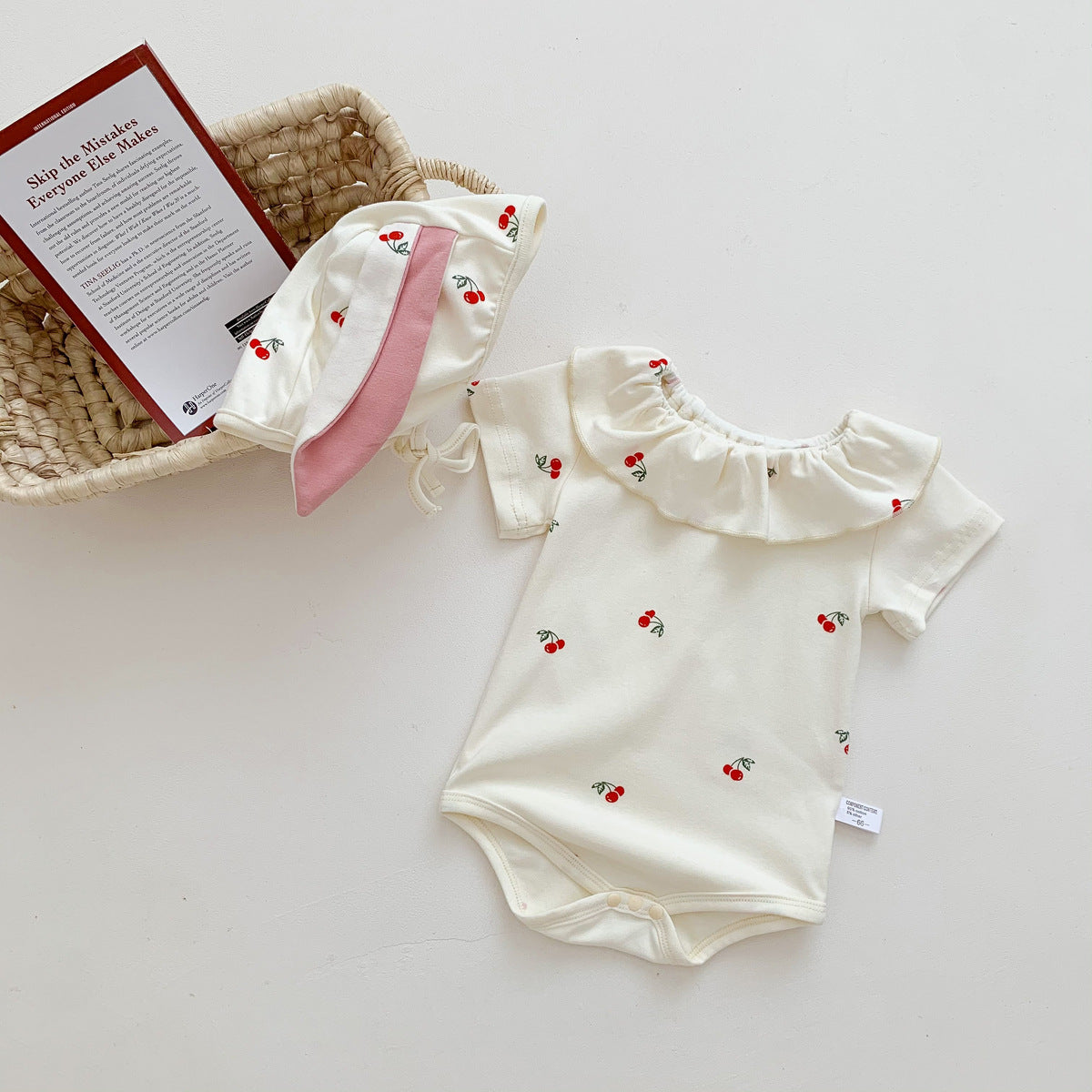 Body Infantil Feminino Cerejinhas