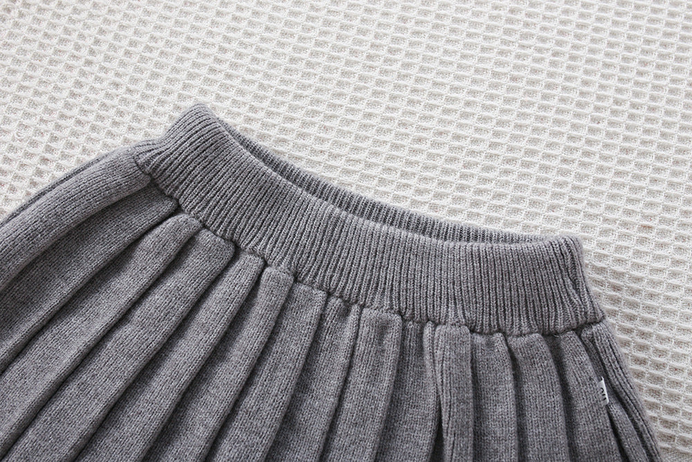 Conjunto Infantil de Tricô Corações